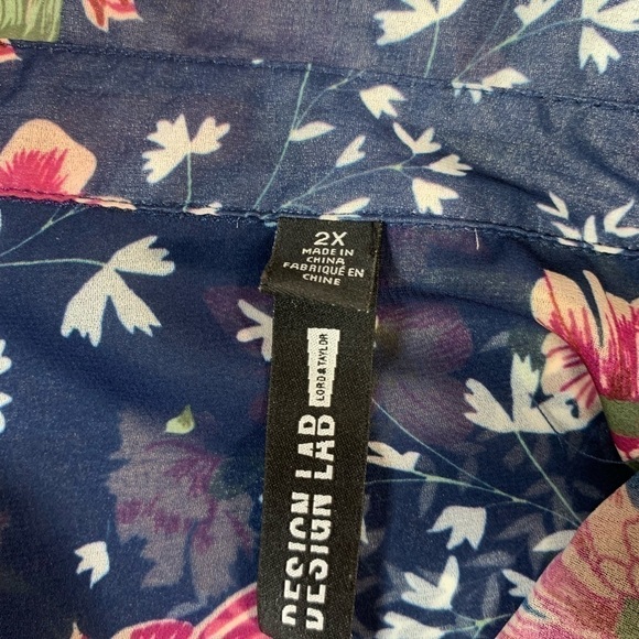 Design Lab by L&T Sheer Floral Blouse - Picture 5 of 6